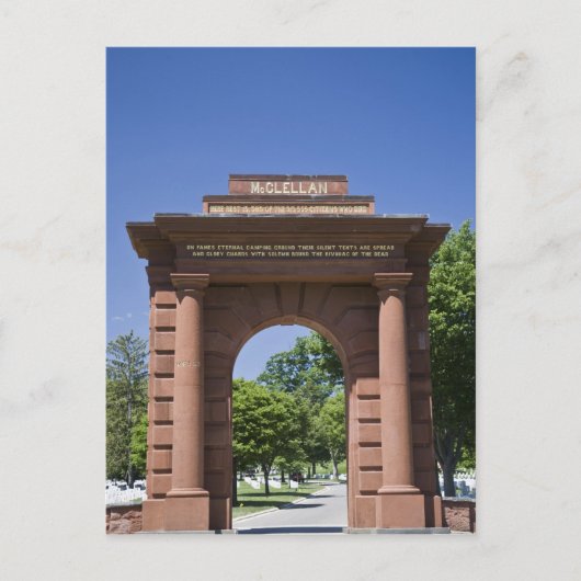 アメリカ、ヴァ、アーリントン。マクレランゲートアットアーリントン ポストカード (正面)