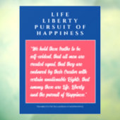 アメリカ：人生、自由、幸福の追求 ウィンドウサイン (シート3)