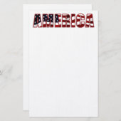 アメリカ 便箋 (正面/裏面)