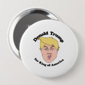 アメリカ-切札の2016年の漫画の王のためのドナルド・トランプ 缶バッジ (正面&裏面)