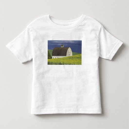 アメリカ、北米、愛ダホ州、ジェネシー南部、キャノーラ畑 トドラーTシャツ (正面)