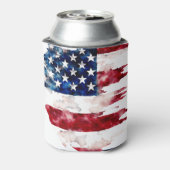 アメリカ 家族名 カスタム フラグ カラー 再会 缶クーラー (缶裏面)