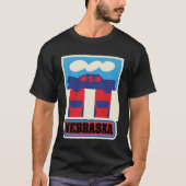 アメリカ - 州 - ネブラスカ州 Tシャツ (正面)