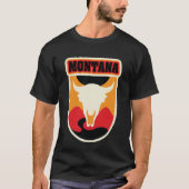 アメリカ - 州 - モンタナ州 Tシャツ (正面)