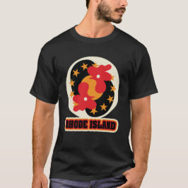 アメリカ - 州 - ロードアイランド Tシャツ