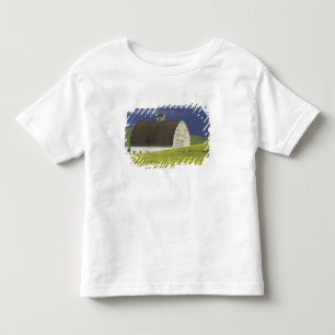 アメリカ、愛ダホ州、ジェネシー南部、キャノーラ畑 トドラーTシャツ