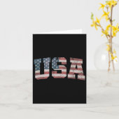 アメリカ 愛国的な 4th of July アメリカ カード (黄色い花)