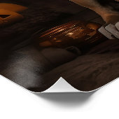 アメリカ(犬)スタッフォードカボチャンスハロウィンホラー ポスター (コーナー)