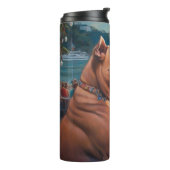 アメリカ(犬)スタッフォードクリスマスクルーズ:ポーソーム タンブラー (回転左)