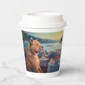 アメリカ（犬）スタッフォードクリスマスクルーズ：ポーソーム 紙コップ (裏面)