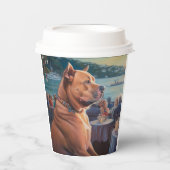 アメリカ（犬）スタッフォードクリスマスクルーズ：ポーソーム 紙コップ (正面)