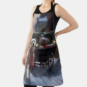 アメリカ（犬）スタッフォードクリスマスフェスティバルシーズン エプロン (インサイチュ)