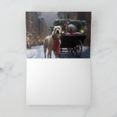 アメリカ（犬）スタッフォードクリスマスフェスティバルシーズン カード (内部)