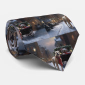 アメリカ(犬)スタッフォードクリスマスフェスティバルシーズン ネクタイ (ロール)