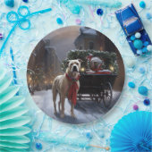 アメリカ（犬）スタッフォードクリスマスフェスティバルシーズン ペーパープレート (パーティー)