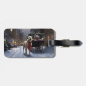 アメリカ（犬）スタッフォードクリスマスフェスティバルシーズン ラゲッジタグ (裏面横)