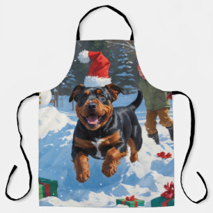 アメリカ(犬)スタッフォードクリスマスフェスティバルスノー エプロン