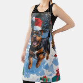 アメリカ（犬）スタッフォードクリスマスフェスティバルスノー エプロン (インサイチュ)