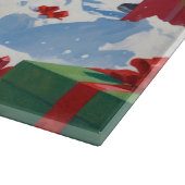 アメリカ（犬）スタッフォードクリスマスフェスティバルスノー カッティングボード (角)