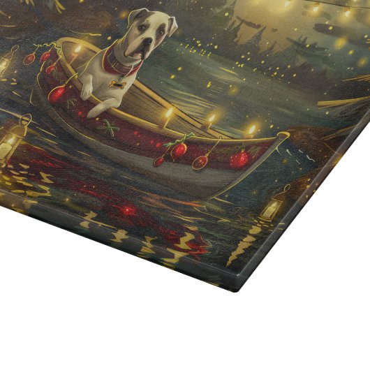 アメリカ(犬)スタッフォードクリスマスフェスティバル航海 カッティングボード (角)