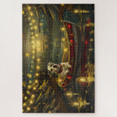 アメリカ(犬)スタッフォードクリスマスフェスティバル航海 ジグソーパズル (縦)