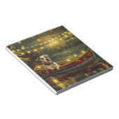 アメリカ(犬)スタッフォードクリスマスフェスティバル航海 ノートパッド (アングル)