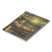 アメリカ(犬)スタッフォードクリスマスフェスティバル航海 ノートパッド (回転)