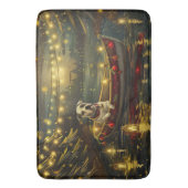 アメリカ（犬）スタッフォードクリスマスフェスティバル航海 バスマット (正面縦)