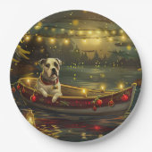 アメリカ（犬）スタッフォードクリスマスフェスティバル航海 ペーパープレート (正面)