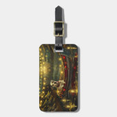 アメリカ(犬)スタッフォードクリスマスフェスティバル航海 ラゲッジタグ (正面縦)