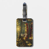 アメリカ(犬)スタッフォードクリスマスフェスティバル航海 ラゲッジタグ (裏面縦)