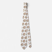 アメリカ（犬）スタッフォードクリスマスリースフェスティバル ネクタイ (正面)