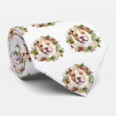 アメリカ（犬）スタッフォードクリスマスリースフェスティバル ネクタイ (ロール)