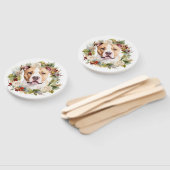 アメリカ（犬）スタッフォードクリスマスリースフェスティバル ハンドファン (組立なし)