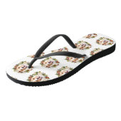 アメリカ(犬)スタッフォードクリスマスリースフェスティバル ビーチサンダル (アングル)