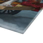 アメリカ(犬)スタッフォードスノウィースリークリスマス カッティングボード (角)