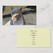 アメリカ(犬)スタッフォードテリアの名刺 名刺 (正面/裏面)