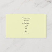 アメリカ(犬)スタッフォードテリアの名刺 名刺 (裏面)