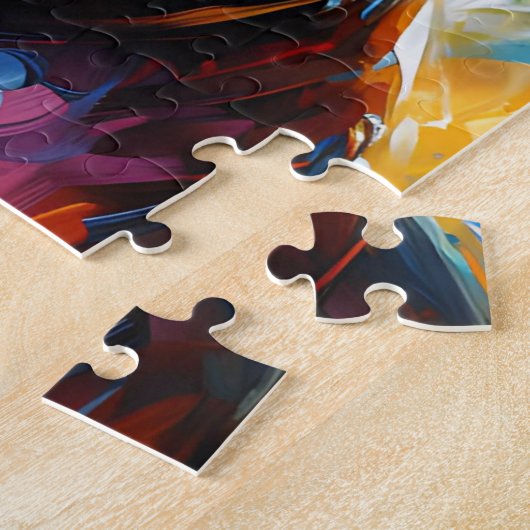 アメリカ(犬)スタッフォードテリアアクリルアートプリント ジグソーパズル (側面)