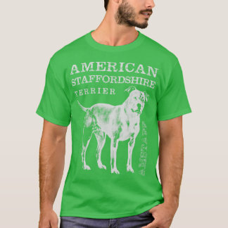 アメリカ(犬)スタッフォードテリアアンスタッフ(17) Tシャツ