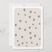 アメリカ（犬）スタッフォードテリアドッグお祝い 招待状 (裏面)