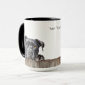 アメリカ（犬）スタッフォードテリアドッグマグ マグカップ (正面左)