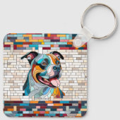 アメリカ（犬）スタッフォードテリア – アンスタッフ キーホルダー (裏面)