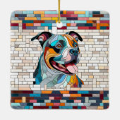 アメリカ（犬）スタッフォードテリア – アンスタッフ セラミックオーナメント (裏面)