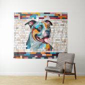 アメリカ（犬）スタッフォードテリア – アンスタッフ タペストリー (インサイチュ(横))