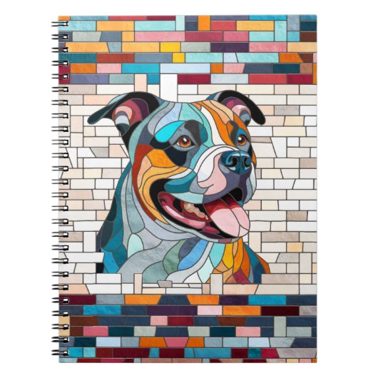 アメリカ(犬)スタッフォードテリア – アンスタッフ ノートブック (正面)