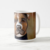 アメリカ(犬)スタッフォードテリア コーヒーマグカップ (正面右)