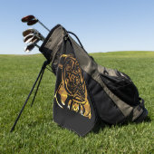 アメリカ（犬）スタッフォードテリア ゴルフタオル (グリーン)