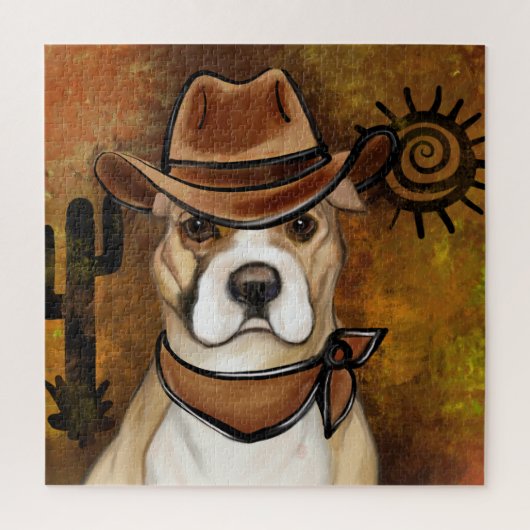 アメリカ（犬）スタッフォードテリア ジグソーパズル (縦)