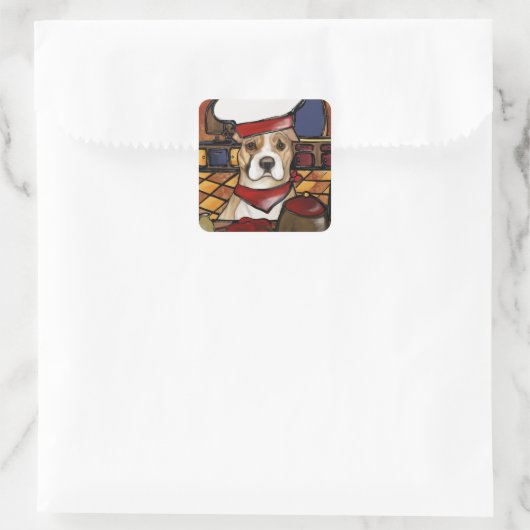 アメリカ(犬)スタッフォードテリア スクエアシール (バッグ)